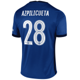 2020/2021 Chelsea Home Blue Men's Soccer Jersey Azpilicueta #28