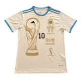 Argentina Campeon Mundial Commemorative White Jersey Mens 2023