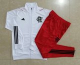 Flamengo White Training Jacket + Pants Mens 2023/24