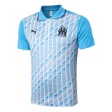2020-2021 Olympique Marseille Blue Soccer Polo Jersey