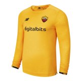 AS Roma Away Goalkeeper Yellow Long Sleeve Mens Jersey 2021/22