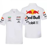 Red Bull Aston Martin Racing 2021 White F1 Team Polo Jersey Mens