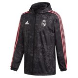 Real Madrid Black All Weather Windrunner Soccer Jacket Mens 2020/21