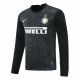 2020/2021 Inter Milan Goalkeeper Black Long Sleeve Soccer Jersey Men's