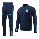 Argentina 3 Stars Navy Zipper Training Sweatshirt + Pants Mens 2022/23