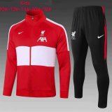 Kid's 2020-2021 Liverpool Red Jacket Soccer Training Suit