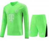 Bayern Munich Goalkeeper Green Jersey + Short Mens 2023/24 #Long Sleeve