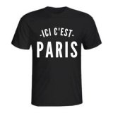 PSG Black Messi ICI C'EST PARIS T-Shirt Mens 2021/22