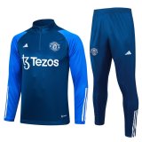 Manchester United Blue Training Suit Mens 2023/24