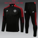 Manchester United Black Training Suit Kids 2021/22