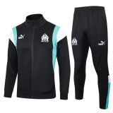Olympique Marseille Black Training Jacket + Pants Mens 2023/24