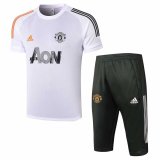 2020-2021 Manchester United Short Soccer Training Suit White