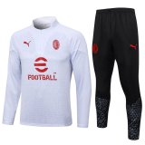 AC Milan White Pattern Training Suit Mens 2023/24