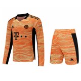 Bayern Munich Goalkeeper Orange LS Jersey + Shorts Mens 2021/22