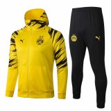 Borussia Dortmund Hoodie Yellow Training Suit (Jacket + Pants) Mens 2020/21