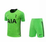 2020/2021 Tottenham Hotspur Goalkeeper Green Men's Soccer Jersey + Shorts Set