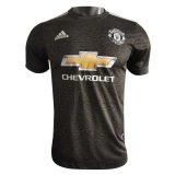 2020/21 Manchester United Away Black Men Soccer Jersey Shirt - Match