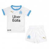 2020/21 Olympique Marseille Home White Kids Soccer Jersey Kit(Shirt + Short)
