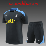 Tottenham Hotspur Dark Grey Training Jersey + Short Kids 2024/25