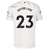2020/2021 Arsenal Away White Men's Soccer Jersey DAVID LUIZ #23