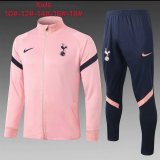 Kid's 2020-2021 Tottenham Hotspur Pink Jacket Soccer Training Suit