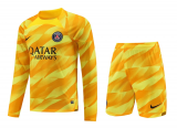 PSG Goalkeeper Yellow Jersey + Short Mens 2023/24 #Long Sleeve