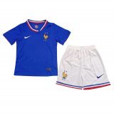 France Home Jersey + Short Kids 2024