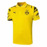 2020/2021 Borussia Dortmund Soccer Polo Jersey Yellow - Mens