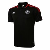 Manchester United Black - Red Polo Jersey Mens 2021/22