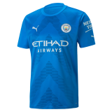 Manchester City Goalkeeper Blue Jersey Mens 2022/23