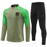 Atletico Madrid Army Green Training Suit Mens 2023/24