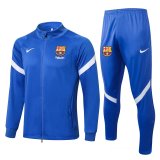 Barcelona Sharp Blue Training Suit Jacket + Pants Mens 2021/22