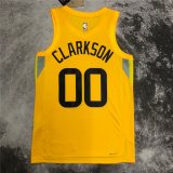 Utah Jazz 2022/2023 Yellow Icon Edition SwingMens Jersey Mens (CLARKSON #00)