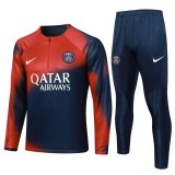 PSG Red - Royal Training Sweatshirt + Pants Mens 2023/24