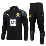 Borussia Dortmund Black Training Suit Mens 2023/24