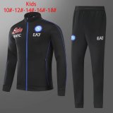 Napoli Black Training Suit Jacket + Pants Kids 2021/22