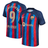 Barcelona Home Jersey Mens 2022/23 #Lewandowski #9 Player Version
