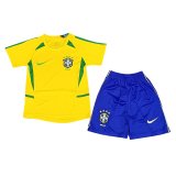 Brazil Retro Home Jersey + Short Kids 2002