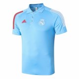 2020-2021 Real Madrid Blue Soccer Polo Jersey