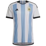 Argentina 3-Star Home World Cup Champions Jersey Mens 2023