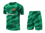 Barcelona Goalkeeper Green Jersey + Short Mens 2023/24