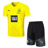 Borussia Dortmund Yellow Training Jersey + Short Mens 2023/24