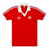 1980 Manchester United Retro Home Red Men Soccer Jersey Shirt