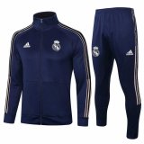 2020-2021 Real Madrid Navy Jacket Soccer Training Suit