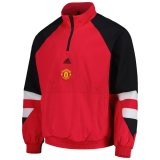 Manchester United Red All Weather Windrunner Jacket Mens 2023/24 #Half-Zip Icon