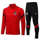 Atletico Madrid Red Training Suit Jacket + Pants Mens 2021/22