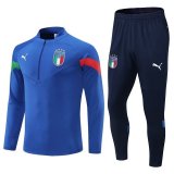 Italy Blue Training Suit Mens 2022