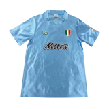 90/91 Napoli Home Blue Retro Soccer Jersey Shirt Men