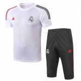 2020-2021 Real Madrid Short Soccer Training Suit White