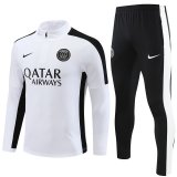 PSG White Training Suit Mens 2023/24